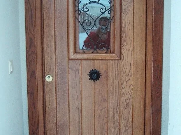 puertas de madera entrada