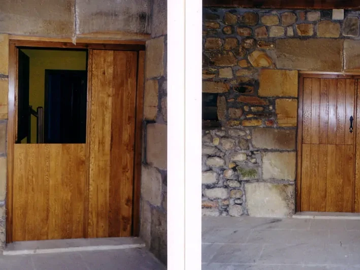 puertas de madera entrada