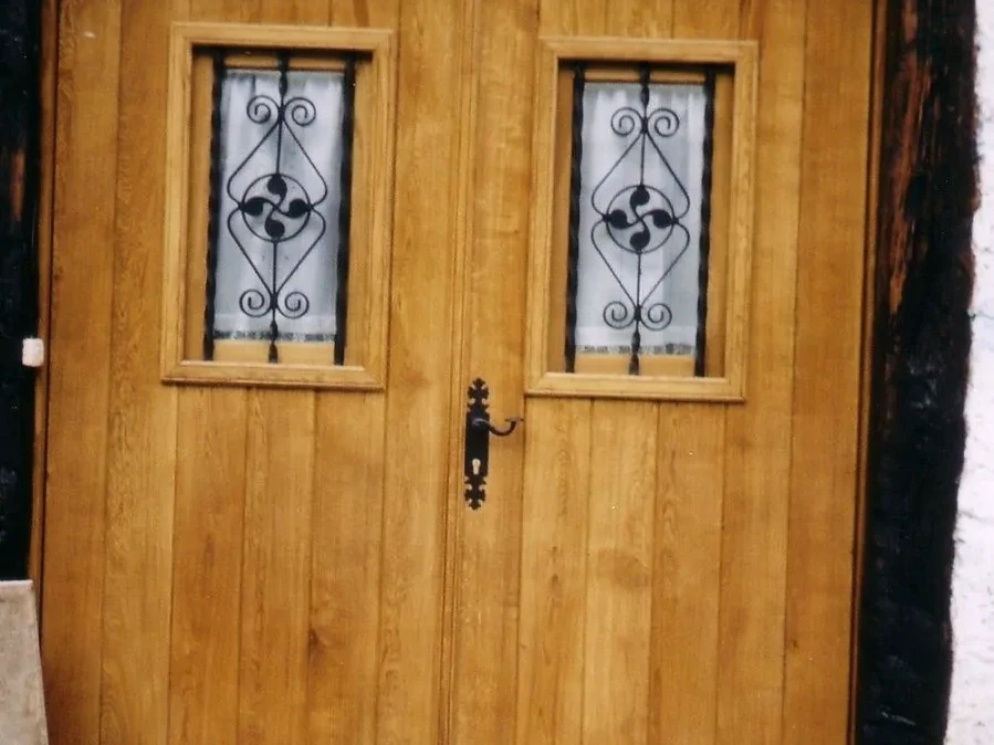 puertas de madera entrada