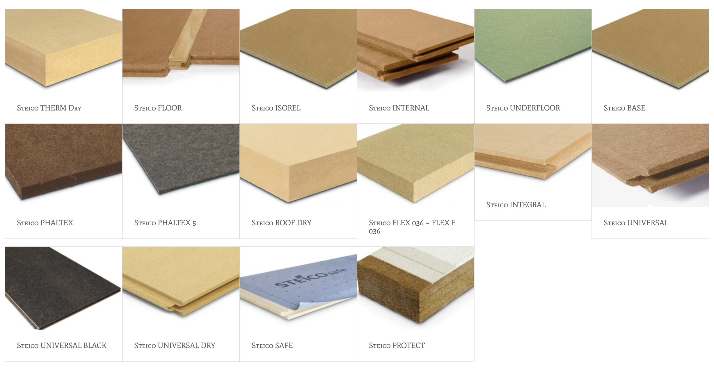 Aislamientos de fibra de madera STEICO